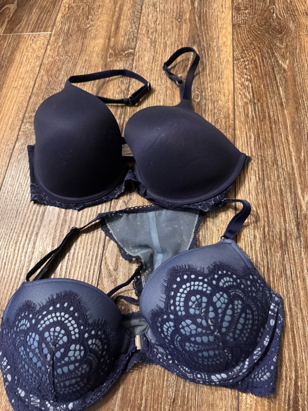 aerie Navy bra 34DD, VS lace navy bra 34D